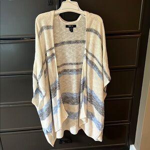 Style & Co. Blue and White Knit cardigan
